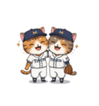 猫たちの野球大会スタンプ（個別スタンプ：17）