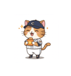 猫たちの野球大会スタンプ（個別スタンプ：18）