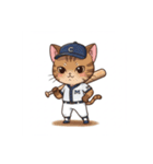 猫たちの野球大会スタンプ（個別スタンプ：21）