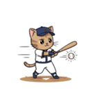 猫たちの野球大会スタンプ（個別スタンプ：22）