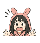 うさ耳パーカー少女2（個別スタンプ：5）