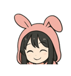 うさ耳パーカー少女2（個別スタンプ：8）