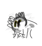 猫あるある（ぶち猫（白灰）／短毛）（個別スタンプ：26）
