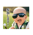 架空の赤さんゴルフ編（個別スタンプ：1）