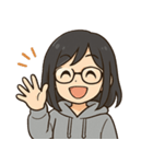 パーカー少女2（個別スタンプ：2）