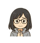 パーカー少女2（個別スタンプ：7）