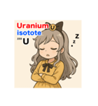 ウラン同位体擬人化スタンプ（個別スタンプ：5）