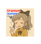 ウラン同位体擬人化スタンプ（個別スタンプ：6）