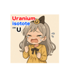 ウラン同位体擬人化スタンプ（個別スタンプ：7）