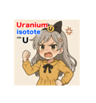 ウラン同位体擬人化スタンプ（個別スタンプ：8）