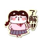 シールみたいなスタンプ【春】JK猫（個別スタンプ：11）