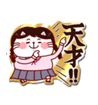 シールみたいなスタンプ【春】JK猫（個別スタンプ：22）