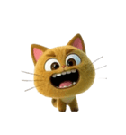 様々猫顔（個別スタンプ：1）