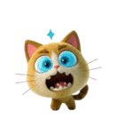 様々猫顔（個別スタンプ：3）