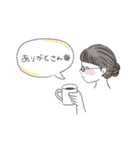 かわいい横顔の女の子（大阪弁）（個別スタンプ：3）