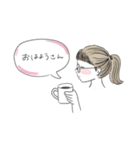 かわいい横顔の女の子（大阪弁）（個別スタンプ：5）