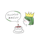 かわいい横顔の女の子（大阪弁）（個別スタンプ：7）