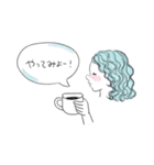 かわいい横顔の女の子（大阪弁）（個別スタンプ：9）