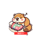 もふもふマーモットの日常（個別スタンプ：8）