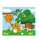 お出かけこんすけ＆たぬ吉2（個別スタンプ：1）