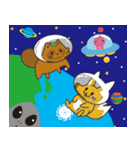 お出かけこんすけ＆たぬ吉2（個別スタンプ：6）
