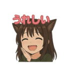 猫娘ちゃんの日常スタンプ（個別スタンプ：22）