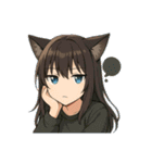 猫娘ちゃんの日常スタンプ（個別スタンプ：23）