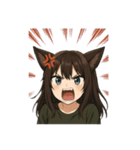 猫娘ちゃんの日常スタンプ（個別スタンプ：30）