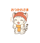 白虎ちゃんの癒し系リアクションスタンプ（個別スタンプ：4）