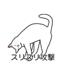 猫あるある（白猫／短毛／ゴールド）（個別スタンプ：15）