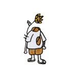 あなあきヒマワリのスタンプ01（個別スタンプ：4）