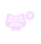 むちもちねこ♡むらさき（個別スタンプ：23）
