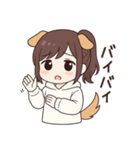 ポニーテールの犬系彼女（個別スタンプ：6）
