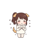 ポニーテールの犬系彼女（個別スタンプ：9）