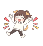 ポニーテールの犬系彼女（個別スタンプ：20）