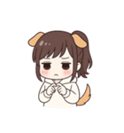ポニーテールの犬系彼女（個別スタンプ：23）
