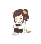 ポニーテールの犬系彼女（個別スタンプ：27）