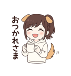 ポニーテールの犬系彼女（個別スタンプ：28）