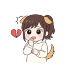 ポニーテールの犬系彼女（個別スタンプ：29）
