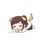 ポニーテールの犬系彼女（個別スタンプ：31）
