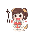 ポニーテールの犬系彼女（個別スタンプ：33）
