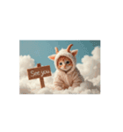Cute Cats 【ネコヤギ雲海・英語編】（個別スタンプ：7）