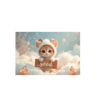 Cute Cats 【ネコヤギ雲海・英語編】（個別スタンプ：16）