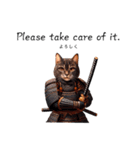 Samurai cat3,侍猫3（個別スタンプ：3）