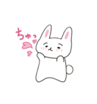 まゆげのうささん恋をする♪（個別スタンプ：3）