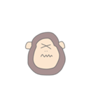 っぽいゴリラ（透過ver.）（個別スタンプ：7）