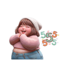 ぽっちゃり女子の最強ツッコミ！（個別スタンプ：21）