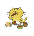 バレーする豹とうさぎ①（個別スタンプ：12）