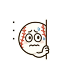 ブサカワ野球ボール リアクションver.（個別スタンプ：17）