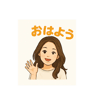 いけだあやかさん❤️イラストVer（個別スタンプ：5）